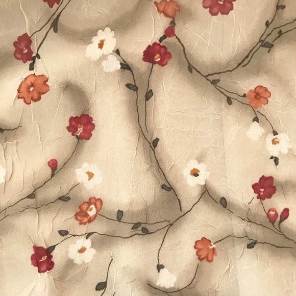 NWOT MAJORCA GEORGETTE POPPY PATTERN DRESS SIZE S - Picture 3 of 9